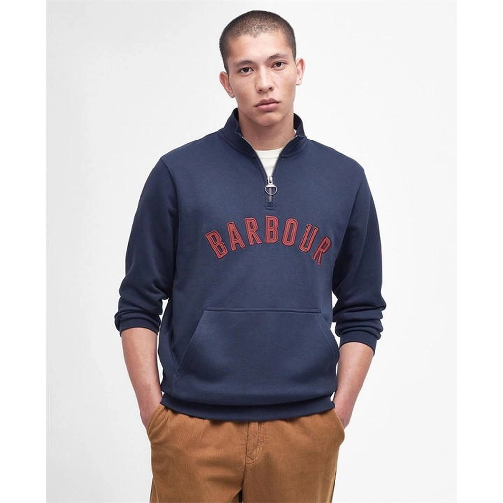 Barbour John Half-Zip Sweatshirt - Blue