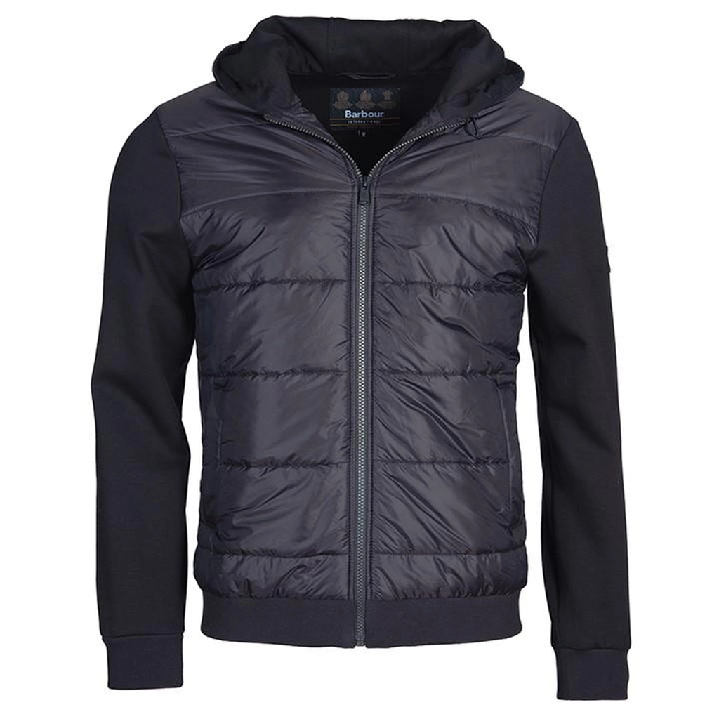 Barbour Track Quilted Sweatshirt - Black