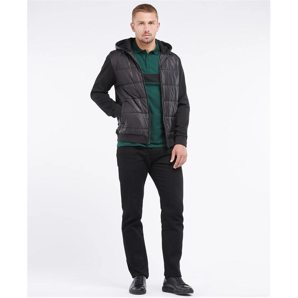 Barbour Track Quilted Sweatshirt - Black