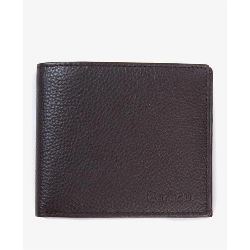 Barbour Amble Leather Billfold Wallet - Brown