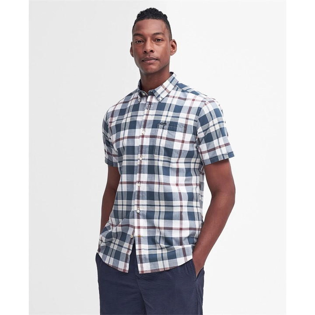 Barbour Applecross Tailored Short Sleeve Shirt - Grey