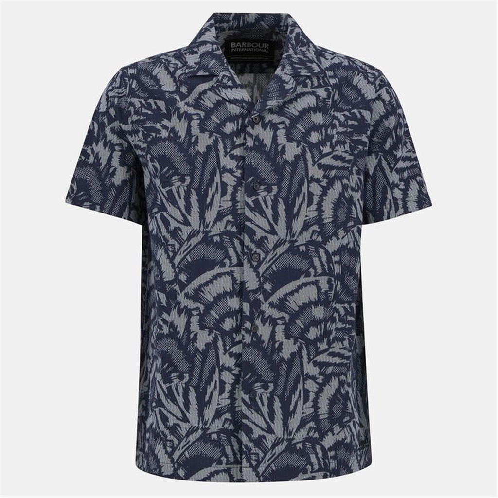 Barbour B.Int Kew AOP Shirt Sn54 - Blue