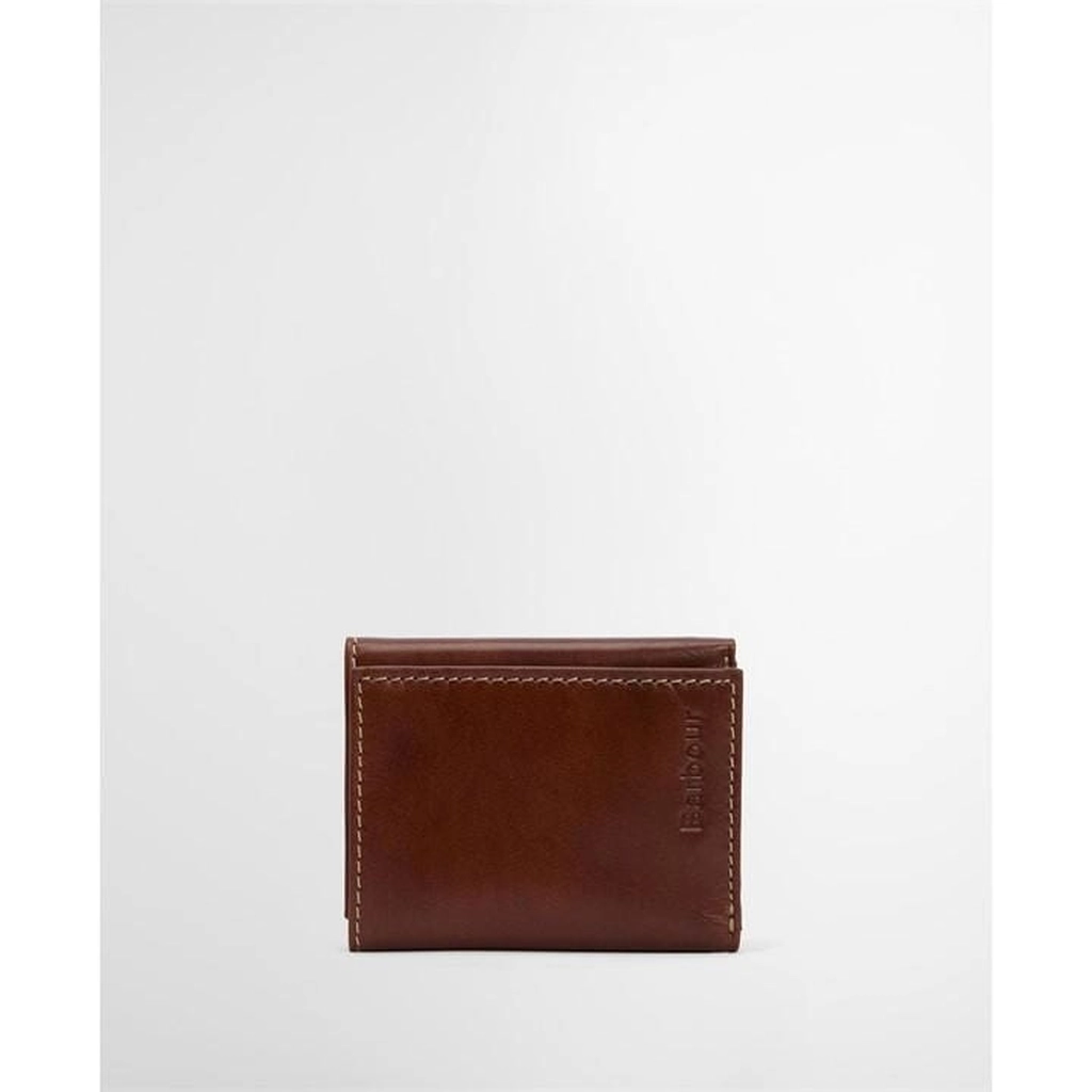 Barbour Bywell Leather Bifold Wallet - Brown