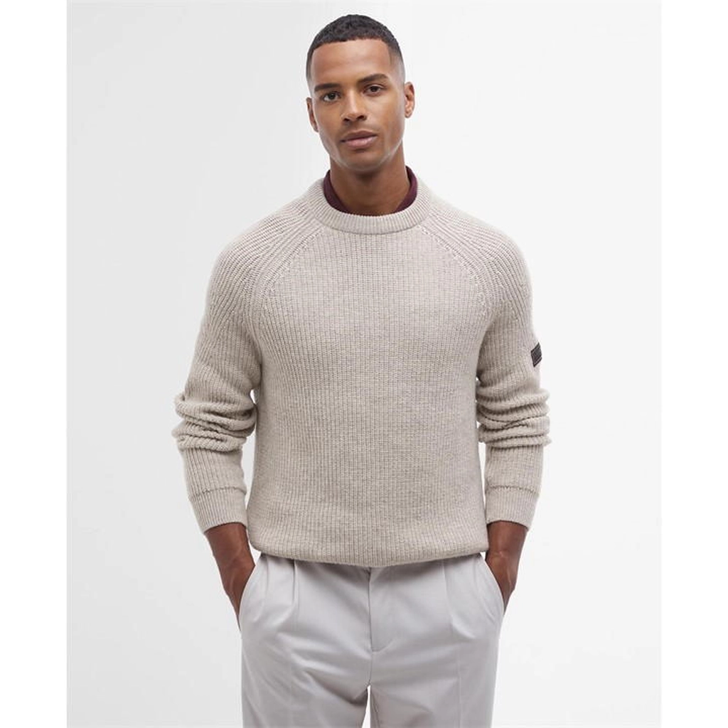 Barbour Chester Crew Neck Jumper - Cream