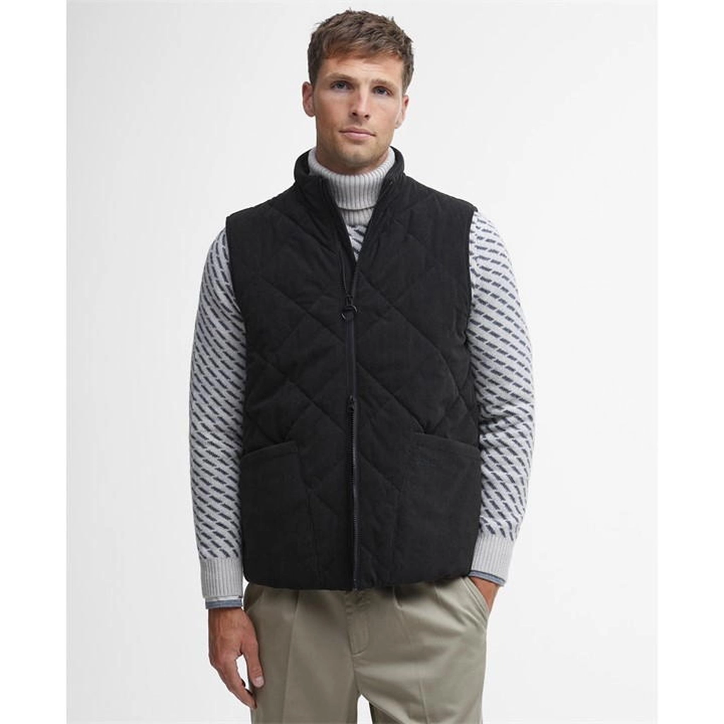 Barbour Cord Liddesdale Gilet - Black