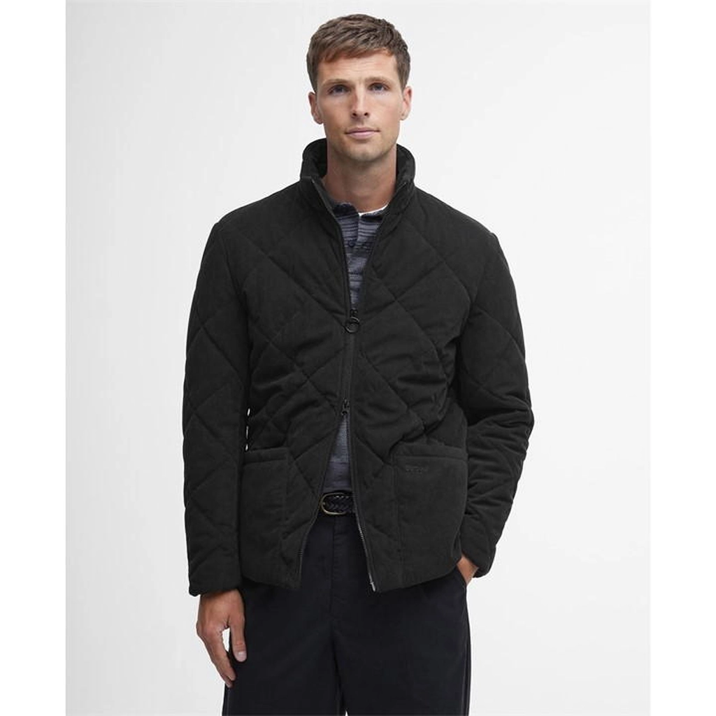 Barbour Cord Liddesdale Quilted Jacket - Black