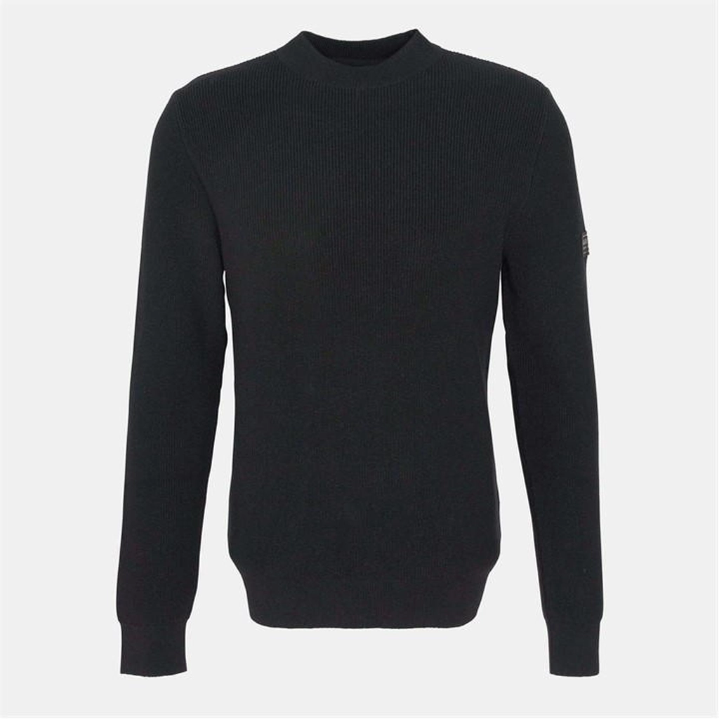 Barbour Crawley Crew Neck Jumper - Black
