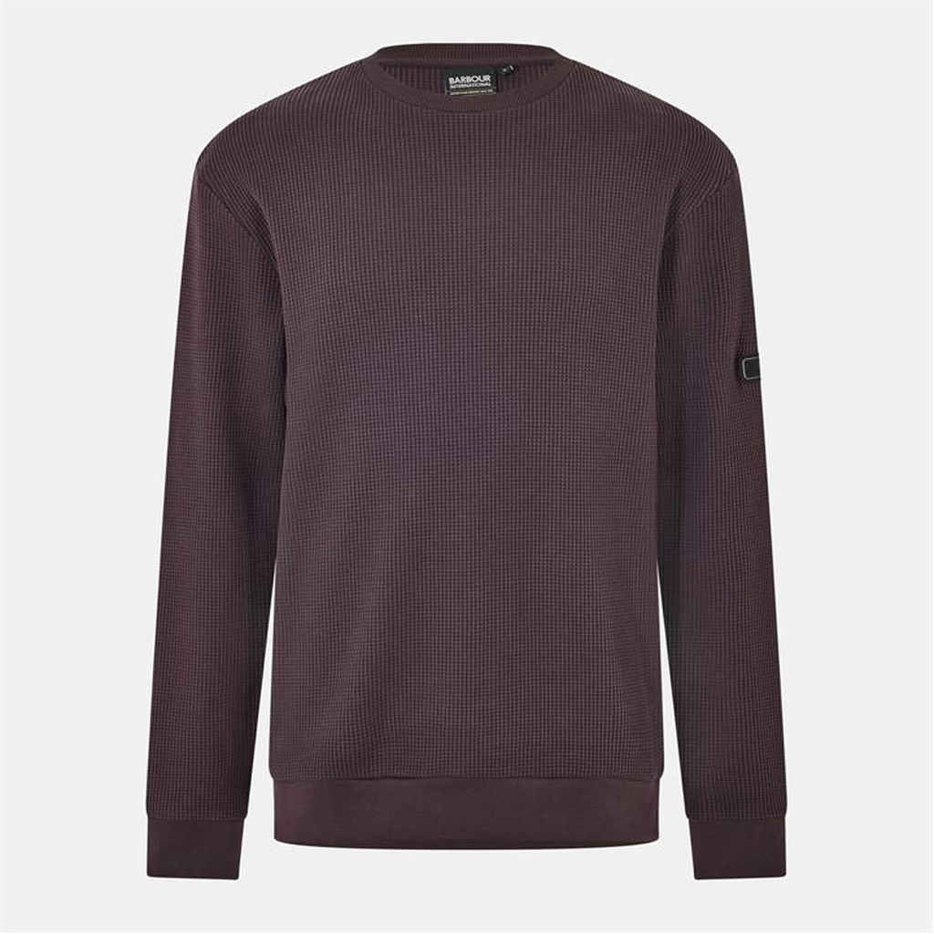 Barbour Curve Crew Sweatshirt - Red