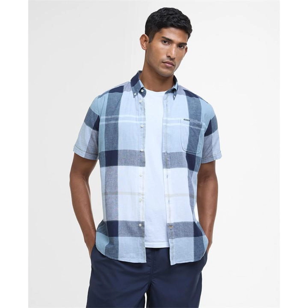 Barbour Douglas Short Sleeve Shirt - Blue