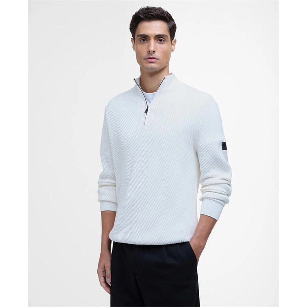 Barbour Dune Half-Zip Jumper - Cream