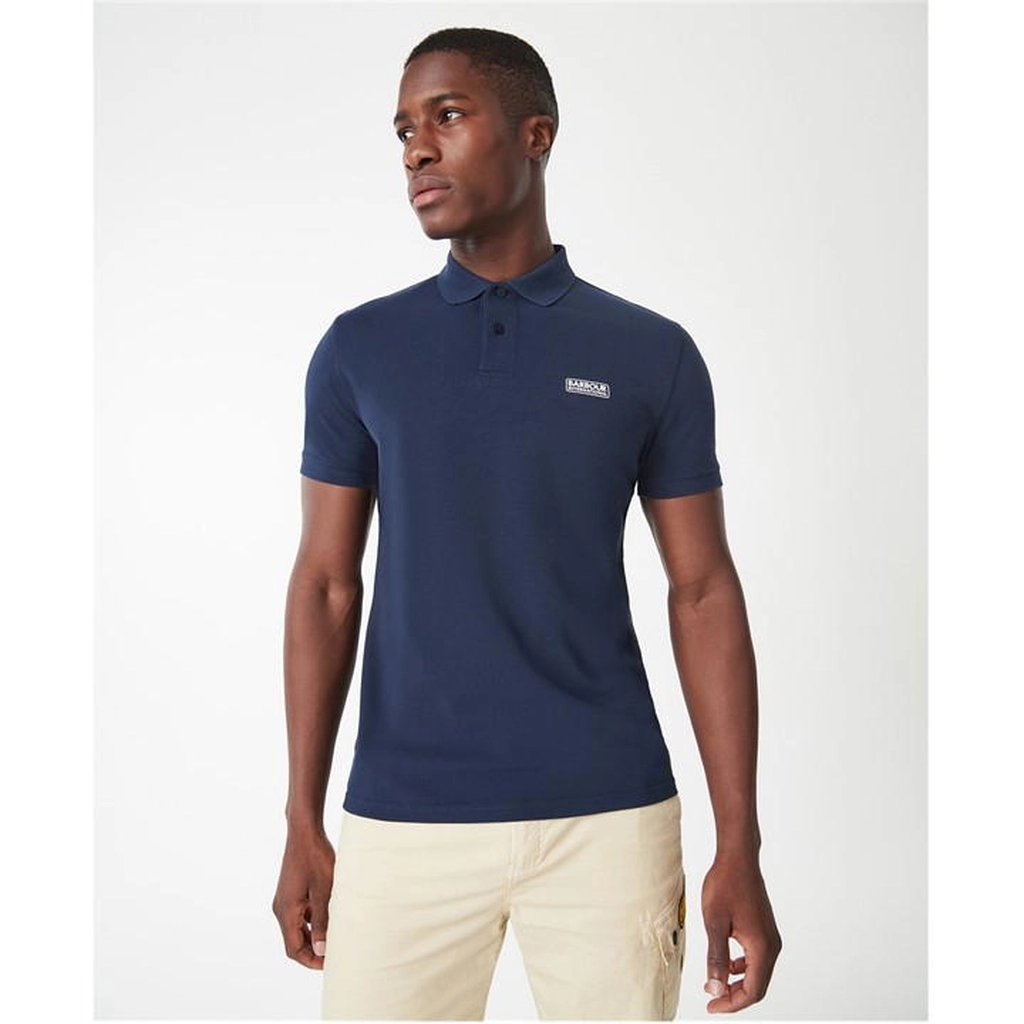 Barbour Essential Tipped Polo - Blue