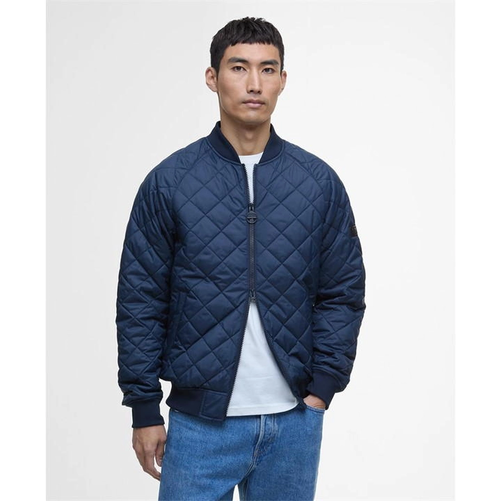 Barbour Harfell Quilted Bomber Jacket - Blue