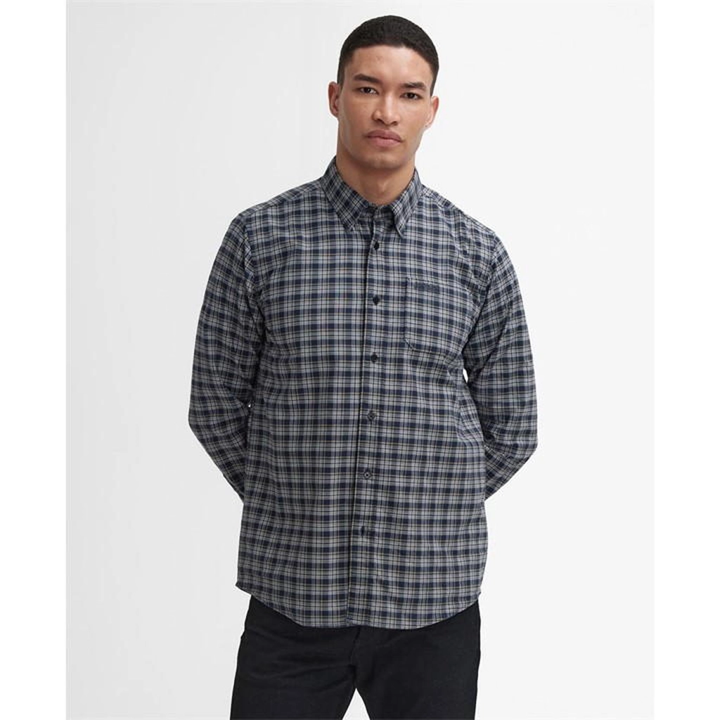 Barbour Hawks Regular Long-Sleeved Oxford Shirt - Green