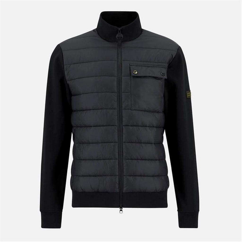 Barbour Heysham Quilted Sweatshirt - Black