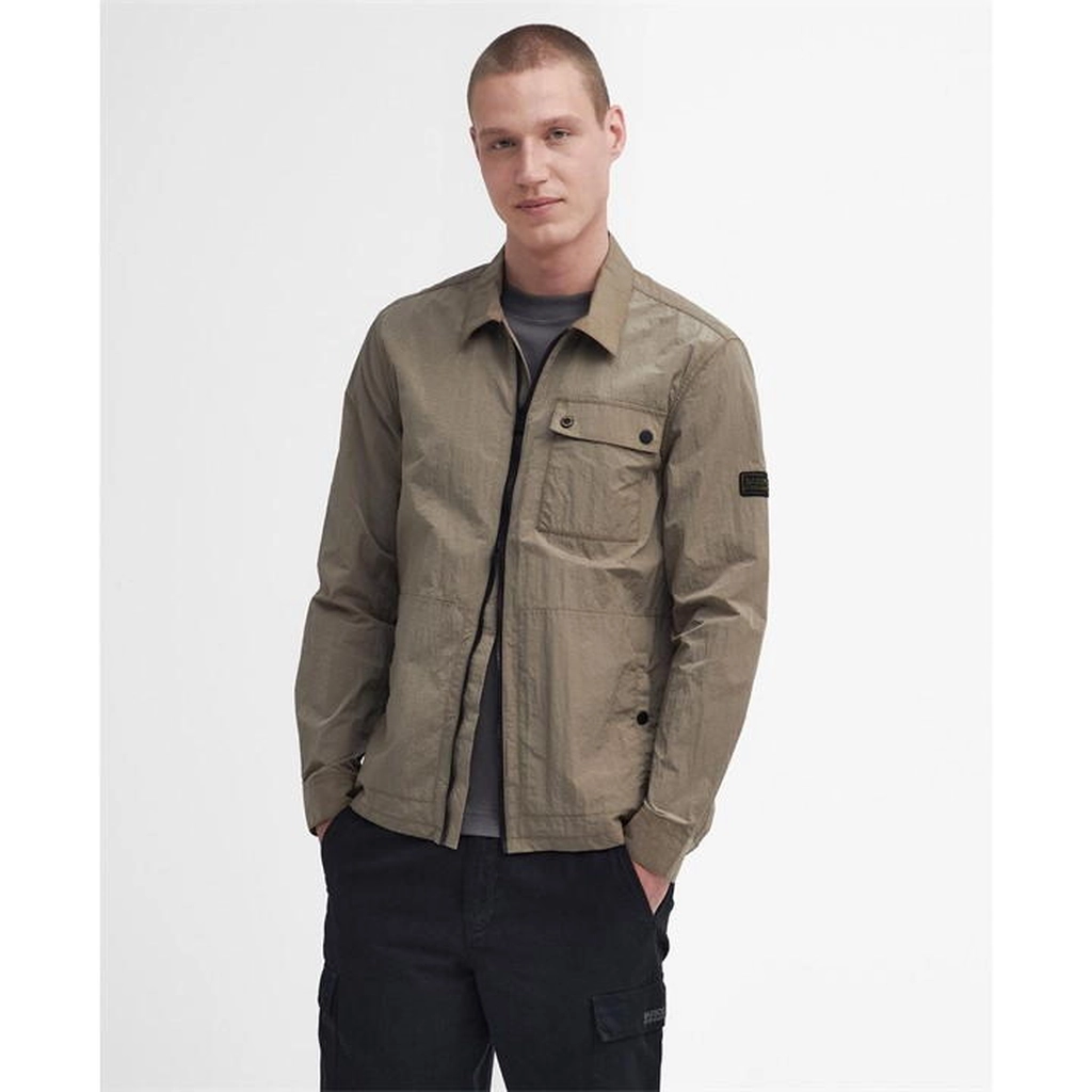 Barbour Inline Zip-Through Overshirt - Beige