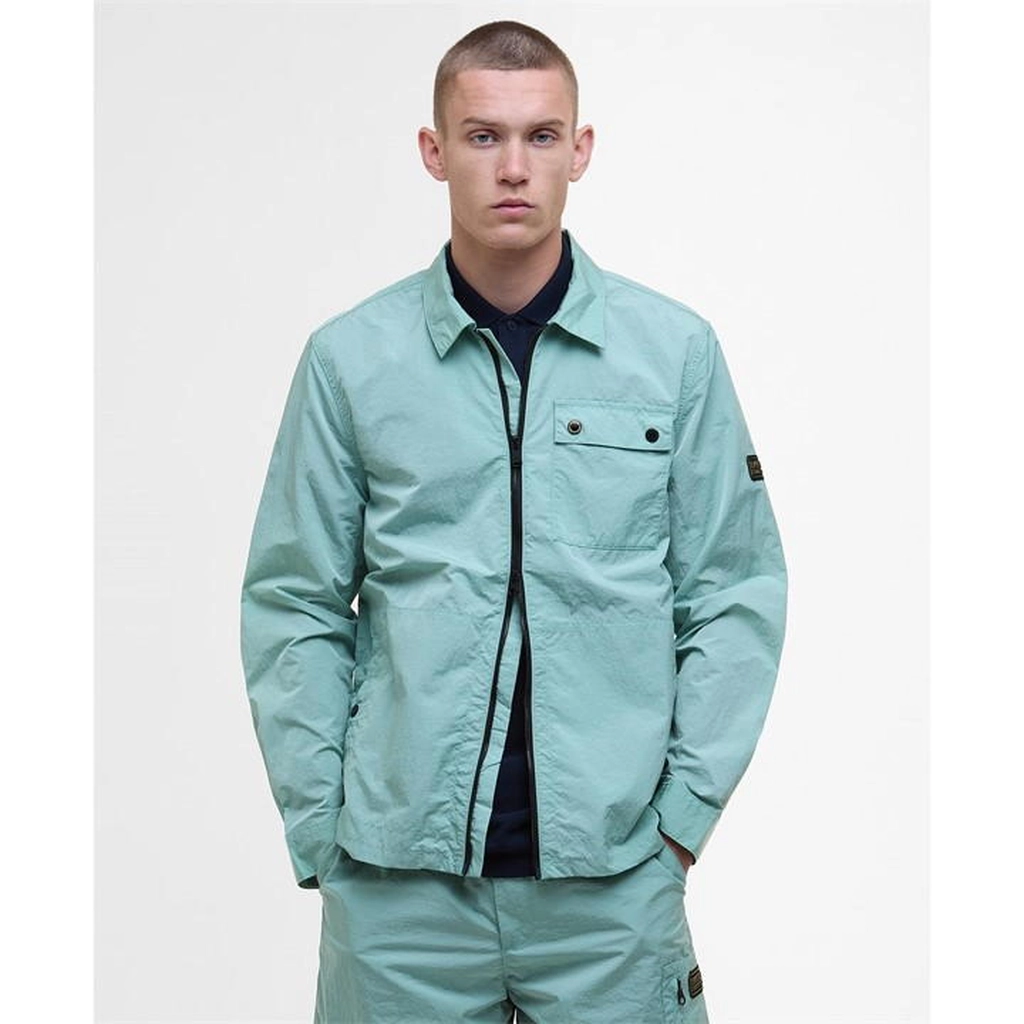 Barbour Inline Zip-Through Overshirt - Green