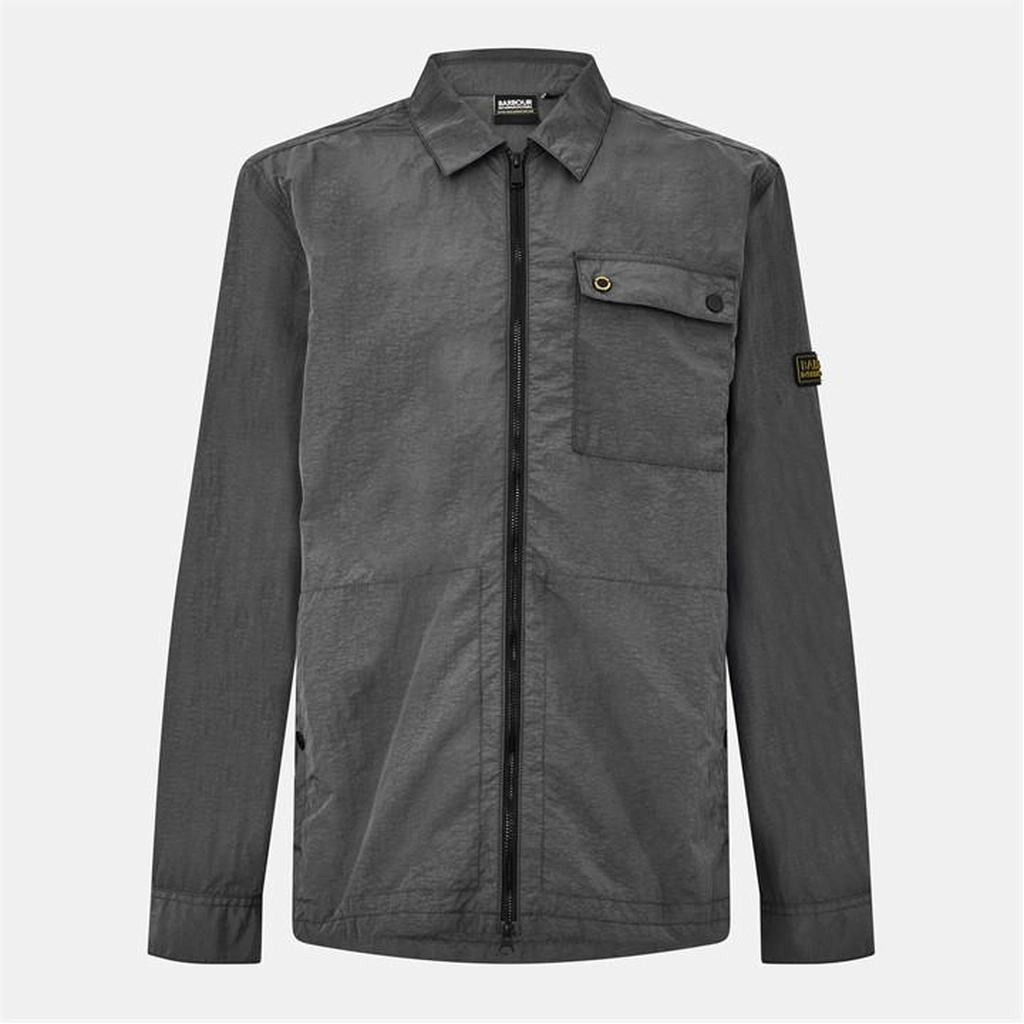 Barbour Inline Zip-Through Overshirt - Grey