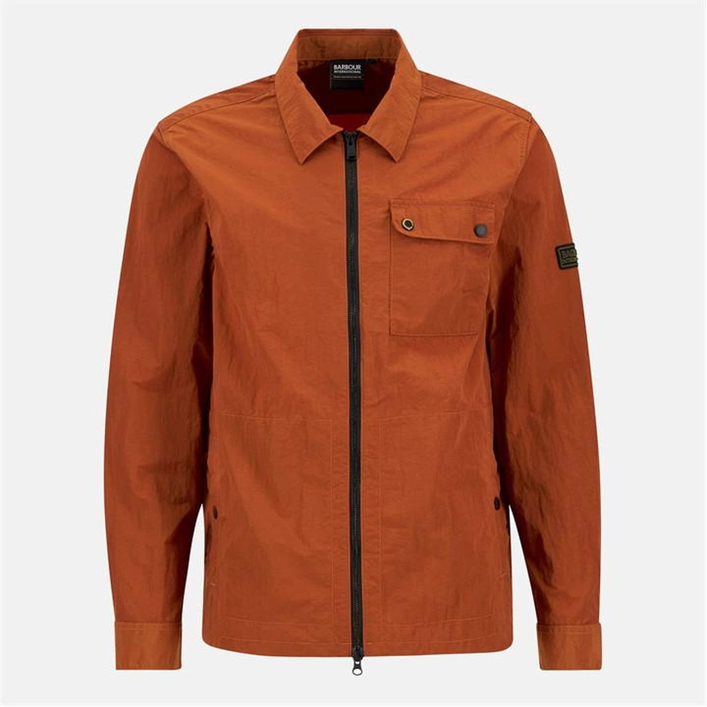 Barbour Inline Zip-Through Overshirt - Orange