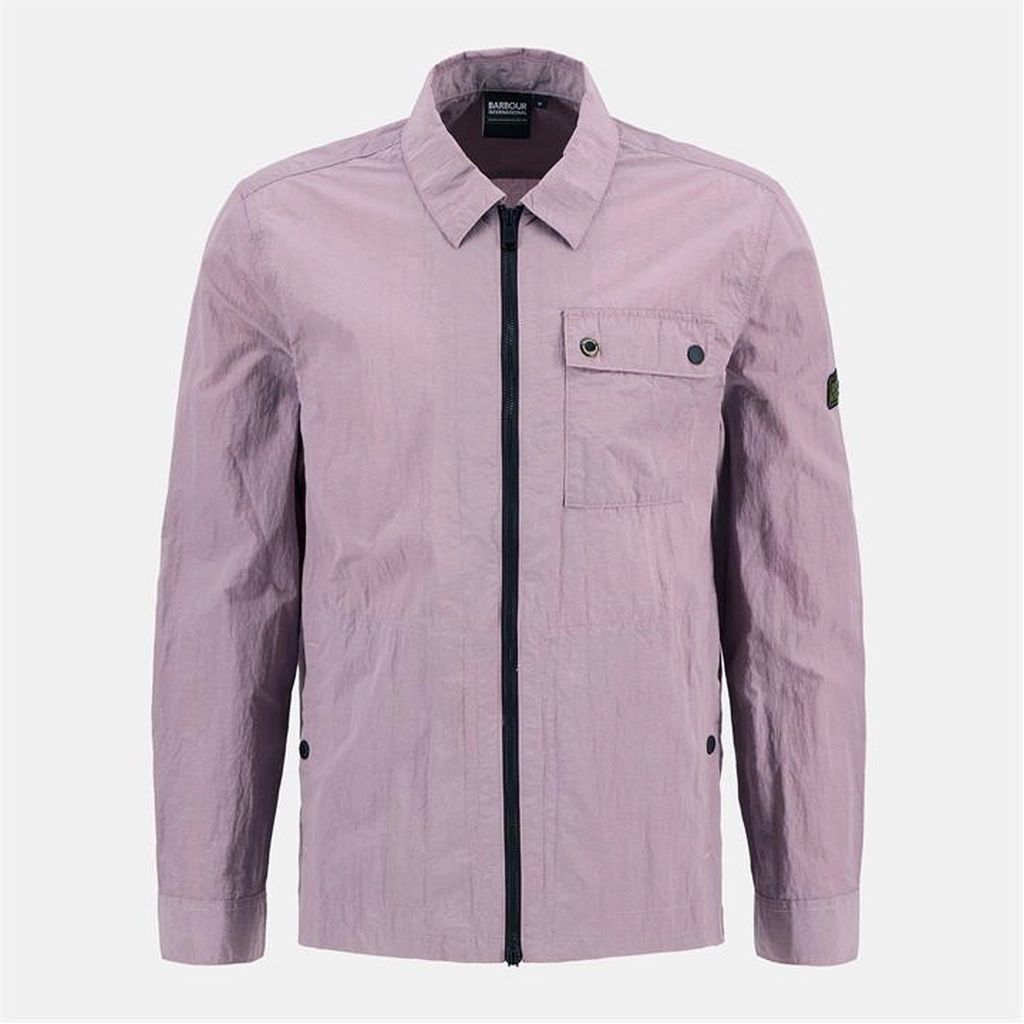 Barbour Inline Zip-Through Overshirt - Pink
