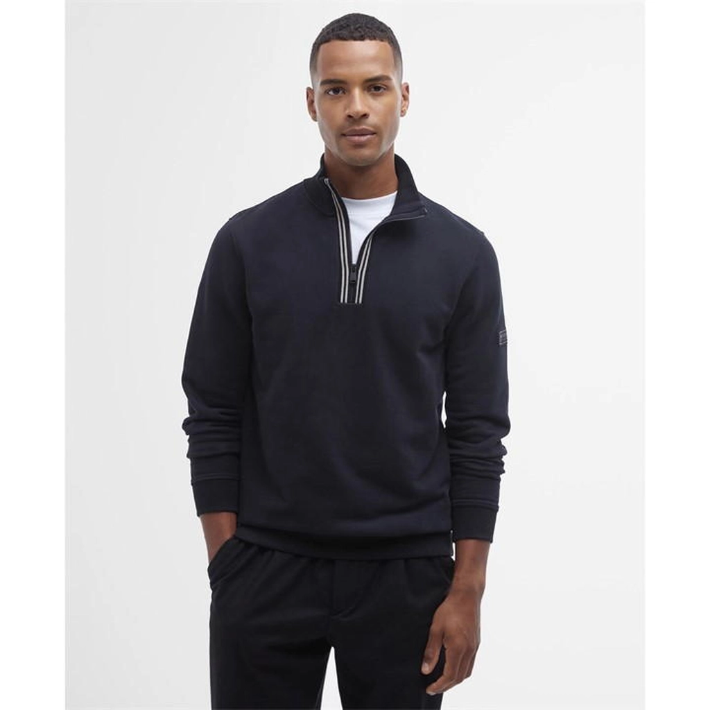Barbour Lincoln Half-Zip Sweatshirt - Black