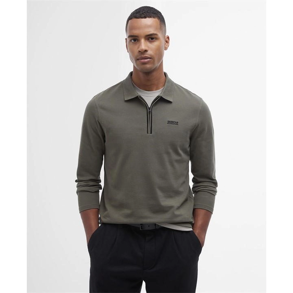 Barbour Marshall Long-Sleeved Polo Shirt - Green