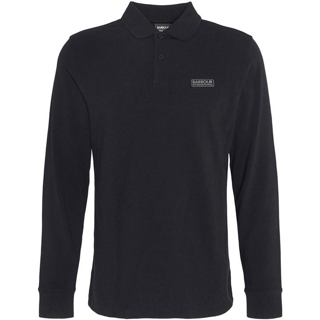 Barbour Men's Long Sleeve Polo Shirt - Black