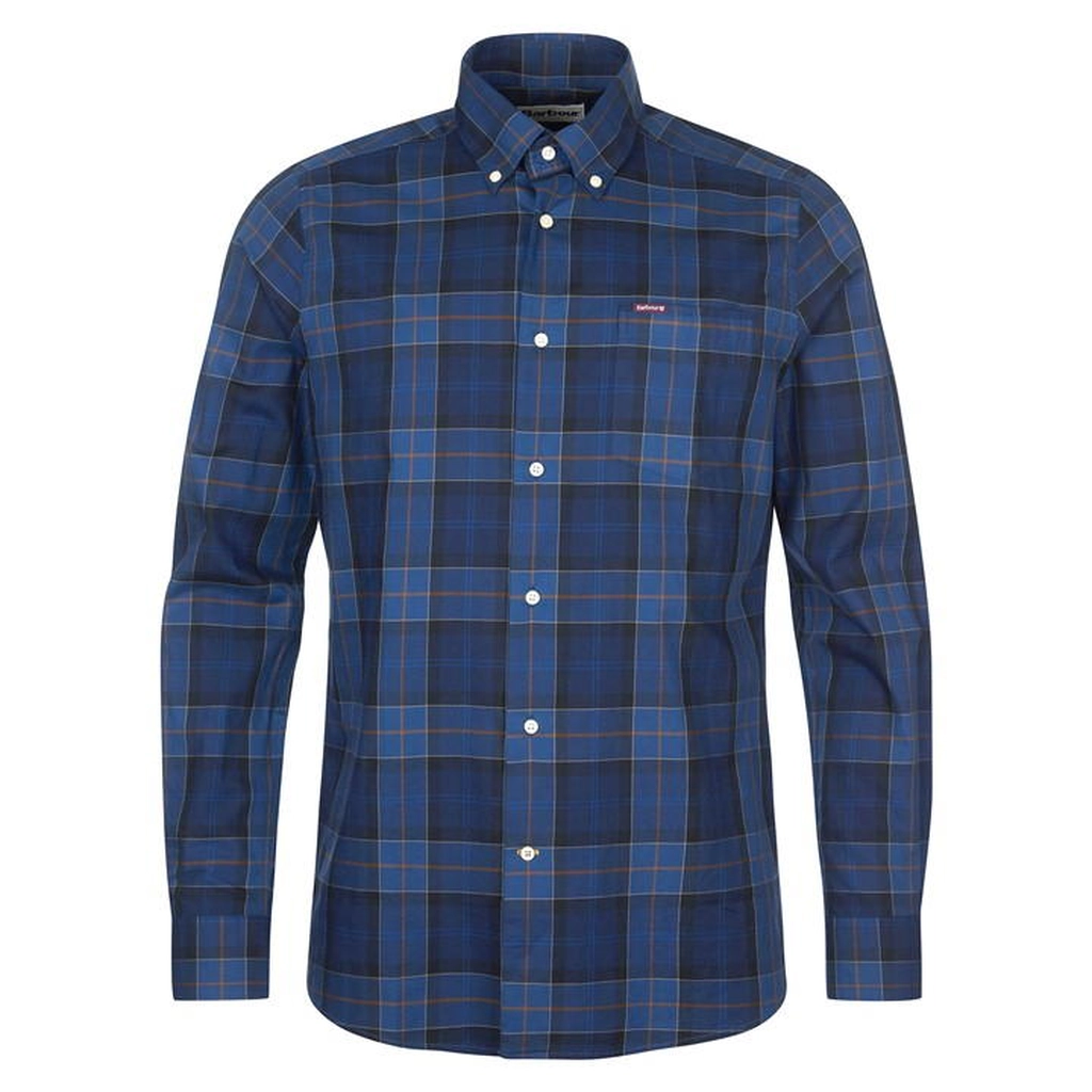 Barbour Men's Long Sleeve Tartan Check Shirt - Blue