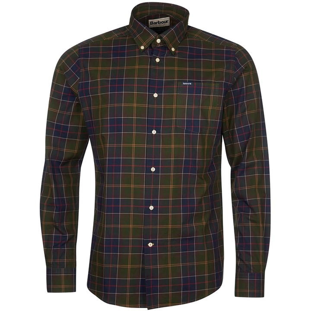Barbour Men's Long Sleeve Tartan Check Shirt - Green