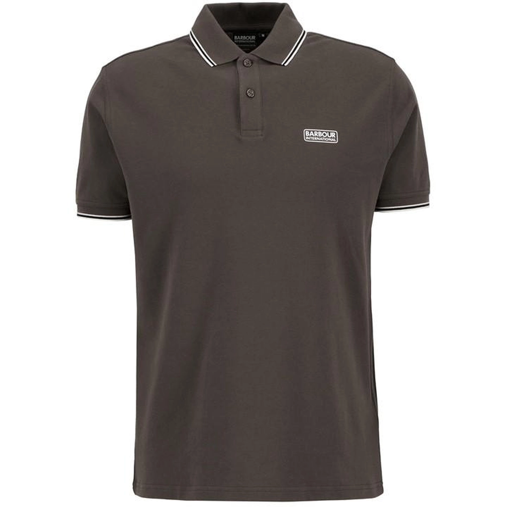 Barbour Men's Tipped Short Sleeve Polo Shirt - Brown