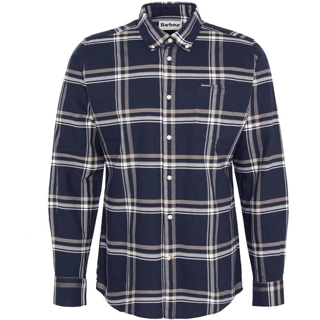 Barbour Nethertown Tailored Long Sleeve Shirt - Blue