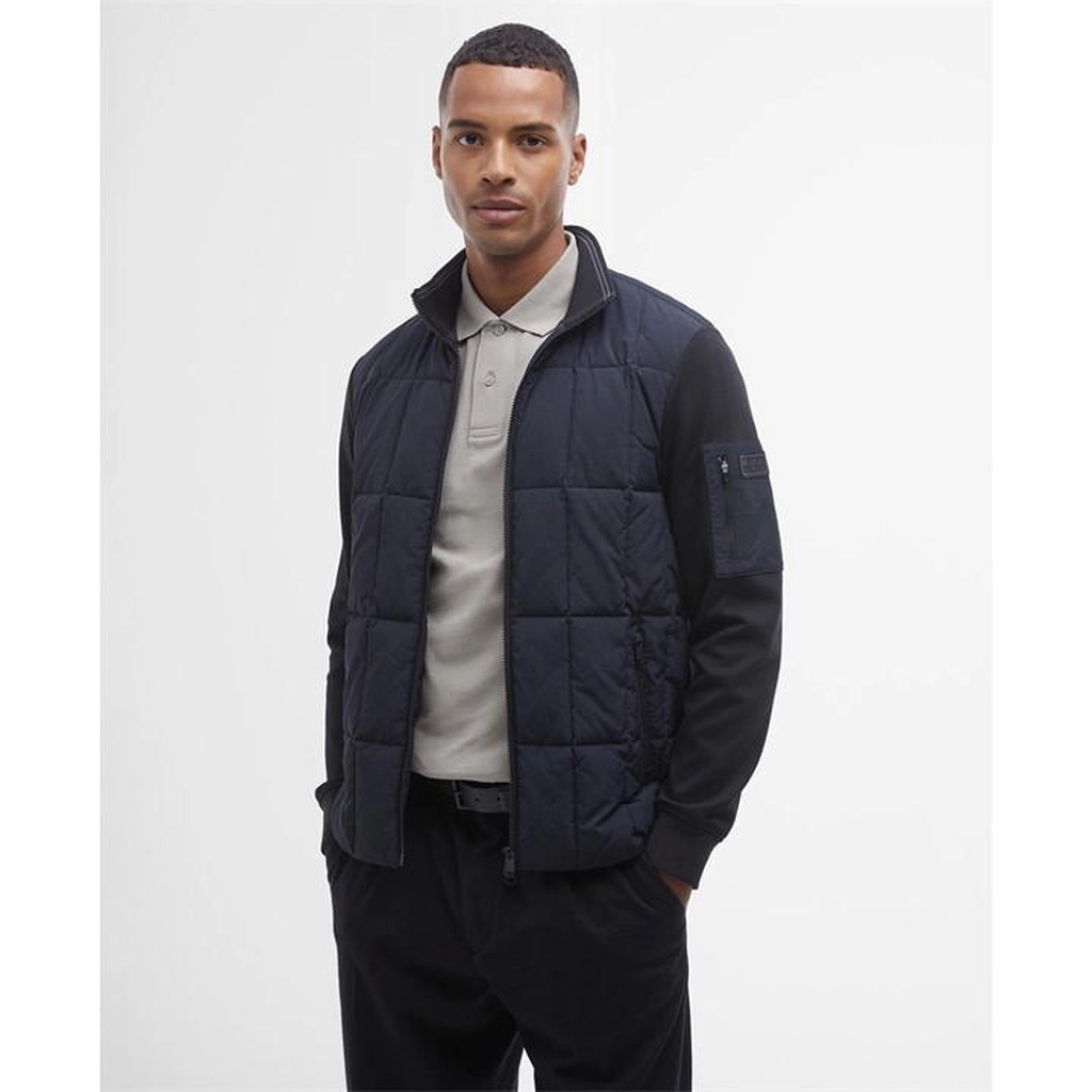 Barbour Otto Quilted Sweatshirt - Black