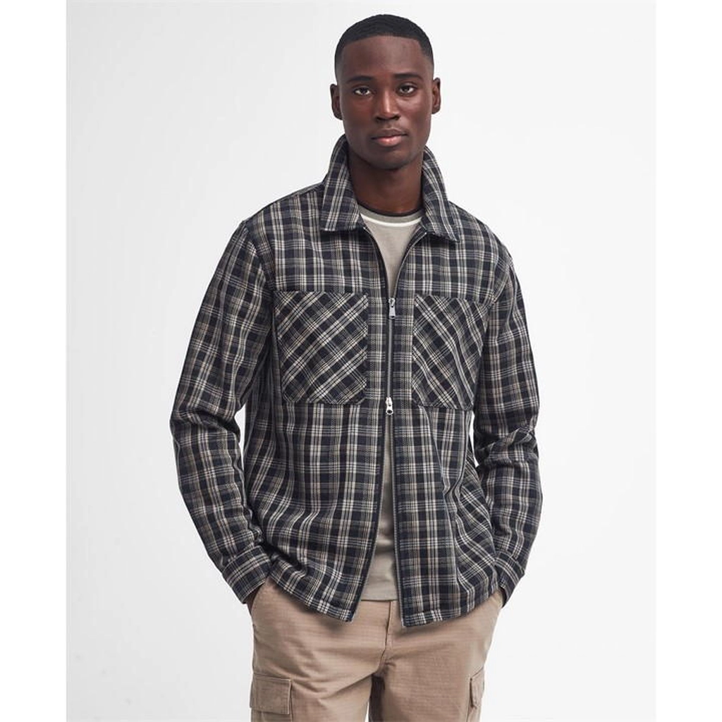 Barbour Phoenix Check Overshirt - Grey
