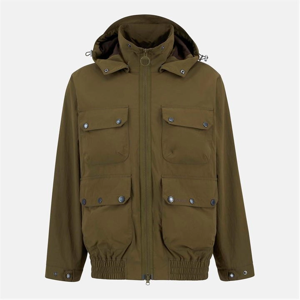 Barbour Re-Engineered Flight Bedale Showerproof Jacket - Green
