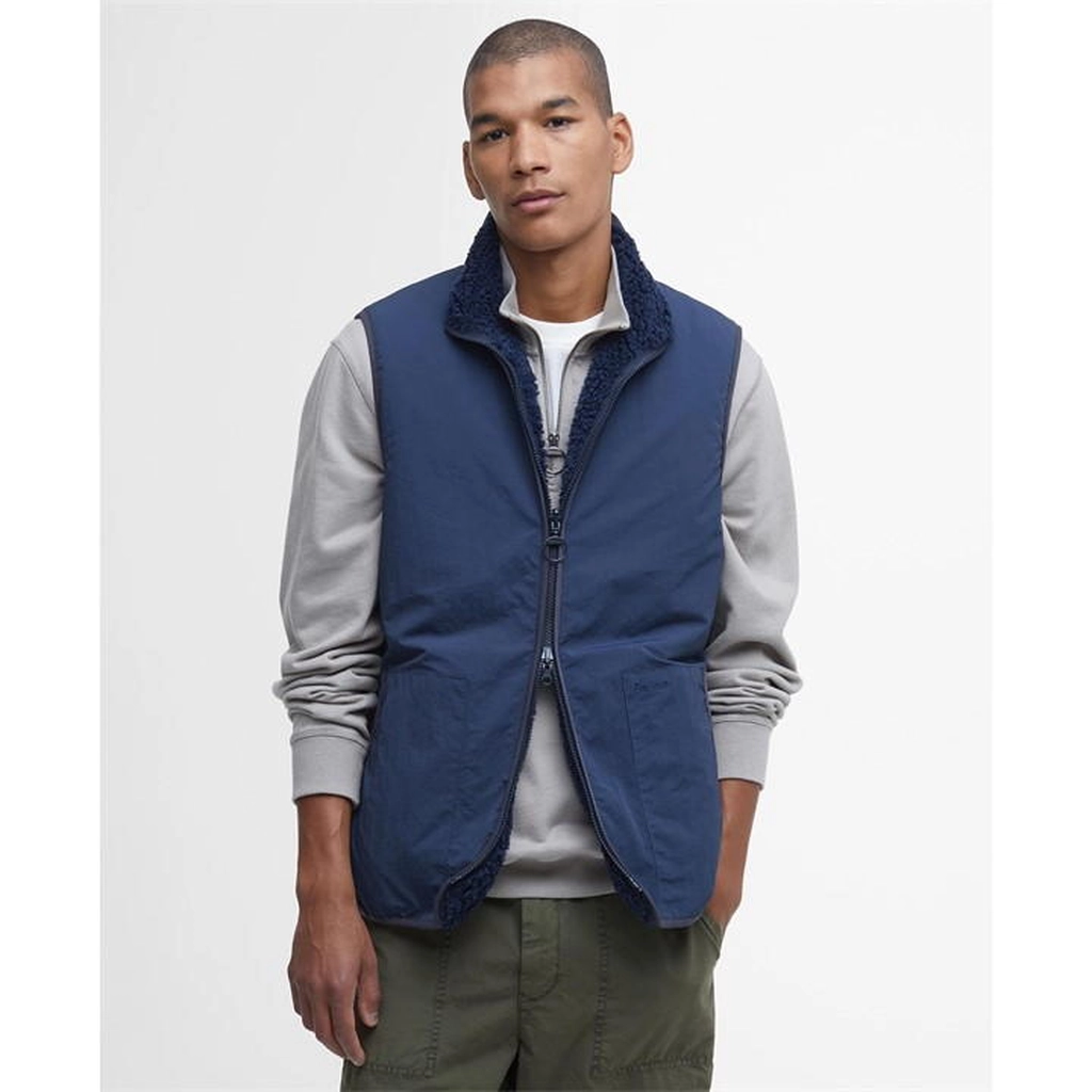 Barbour Reversible Fleece Gilet - Blue