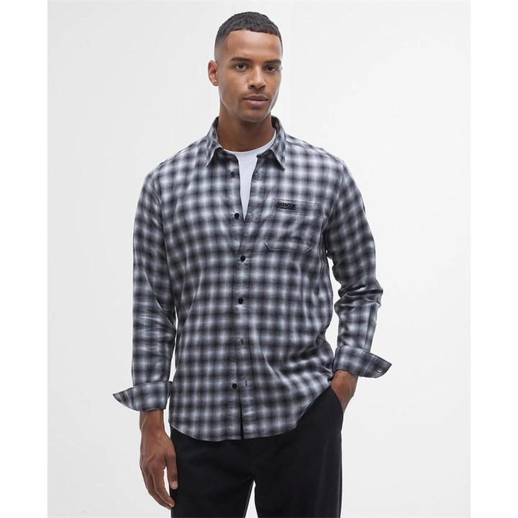 Barbour Richer Regular Long-Sleeved Shirt - Black