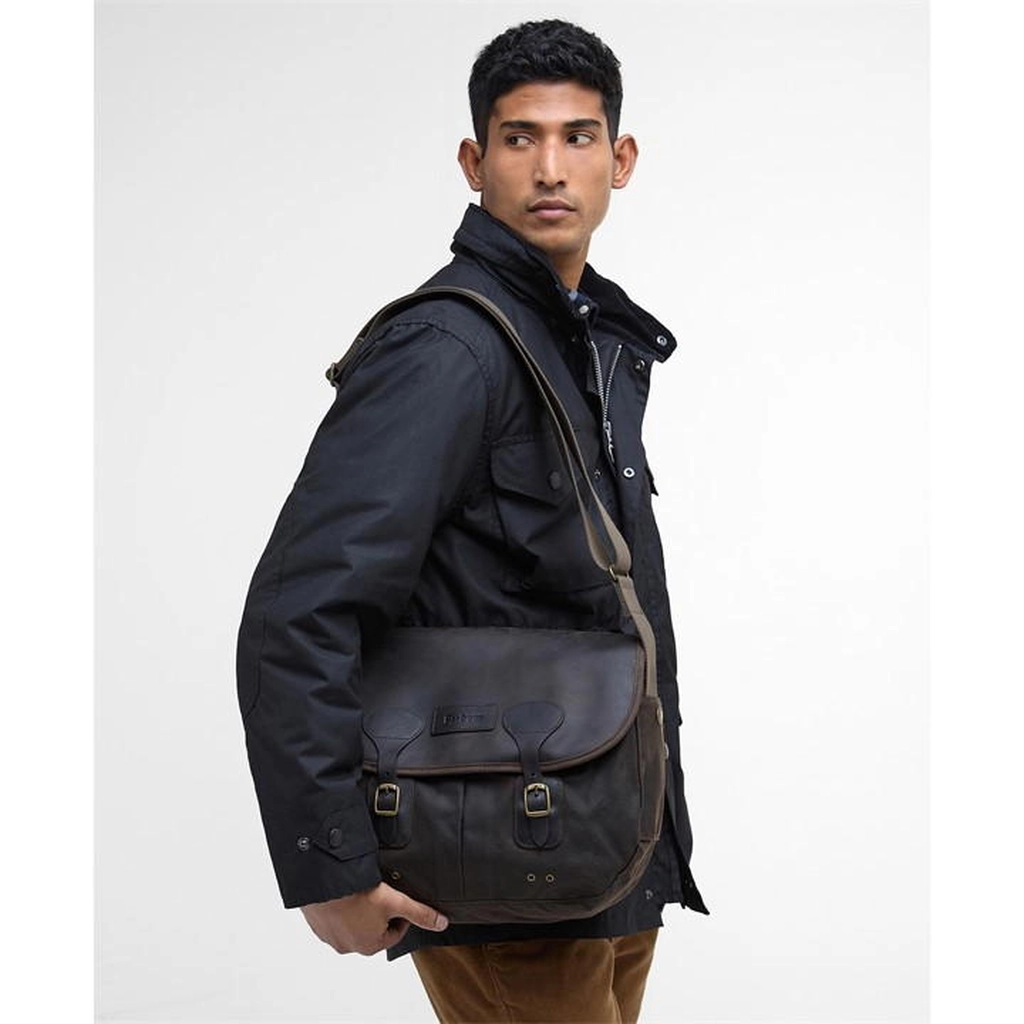 Barbour Tarras Wax Crossbody Bag - Brown