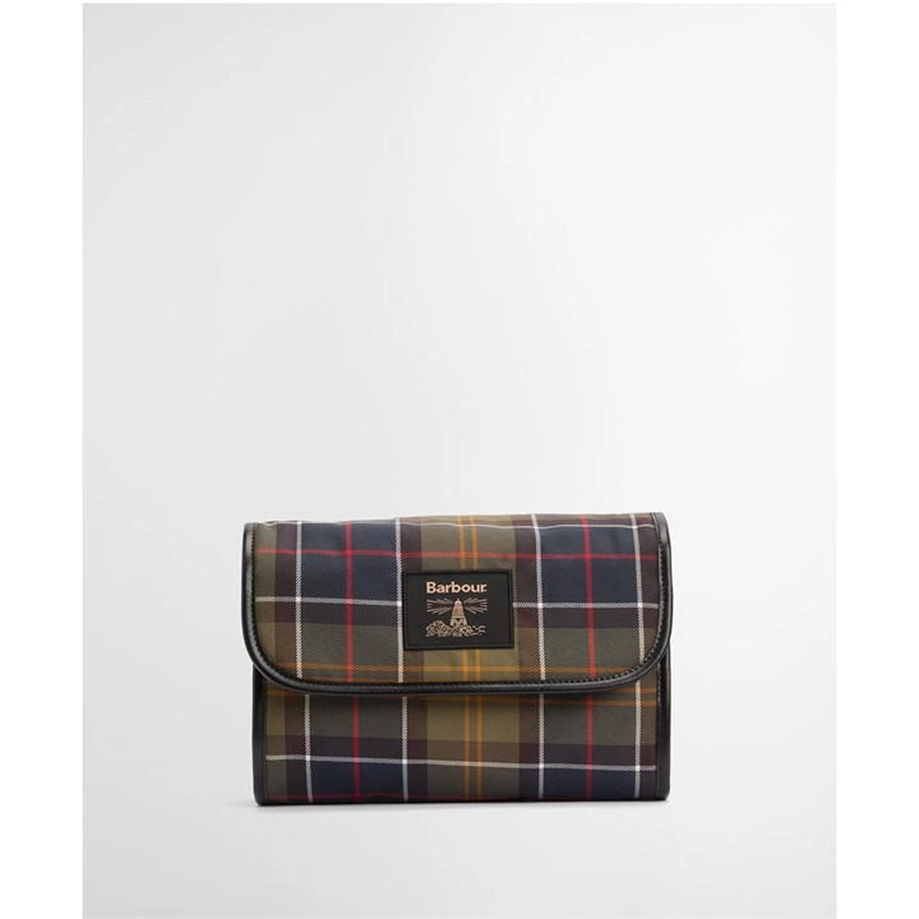 Barbour Tartan Hanging Washbag - Multi