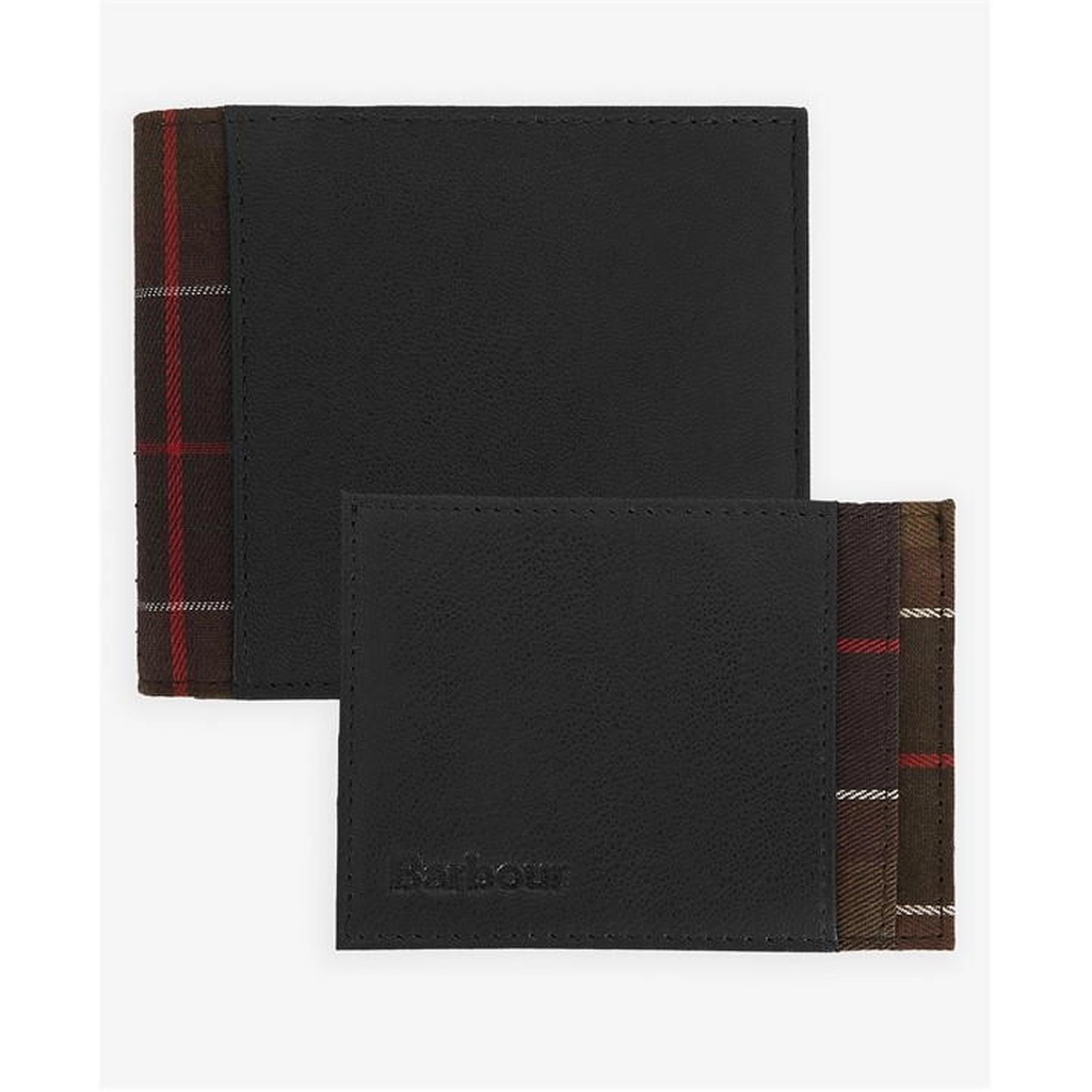 Barbour Wallet & Card Holder Gift Set - Black