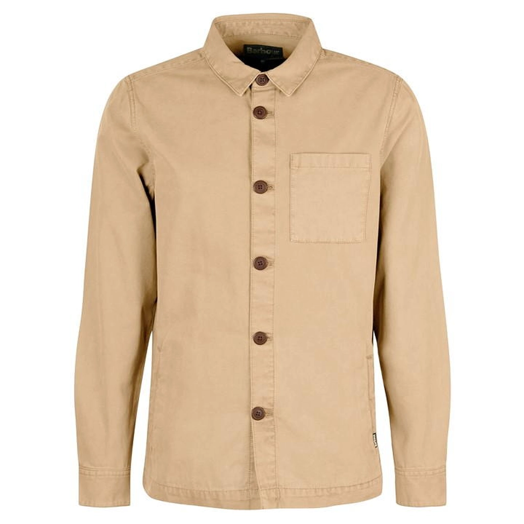 Barbour Washed Cotton Overshirt - Beige