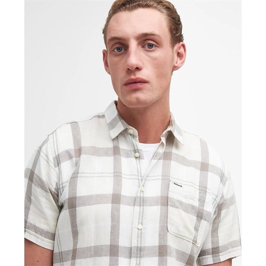 Barbour Croft Short Sleeve Regular Shirt - Beige