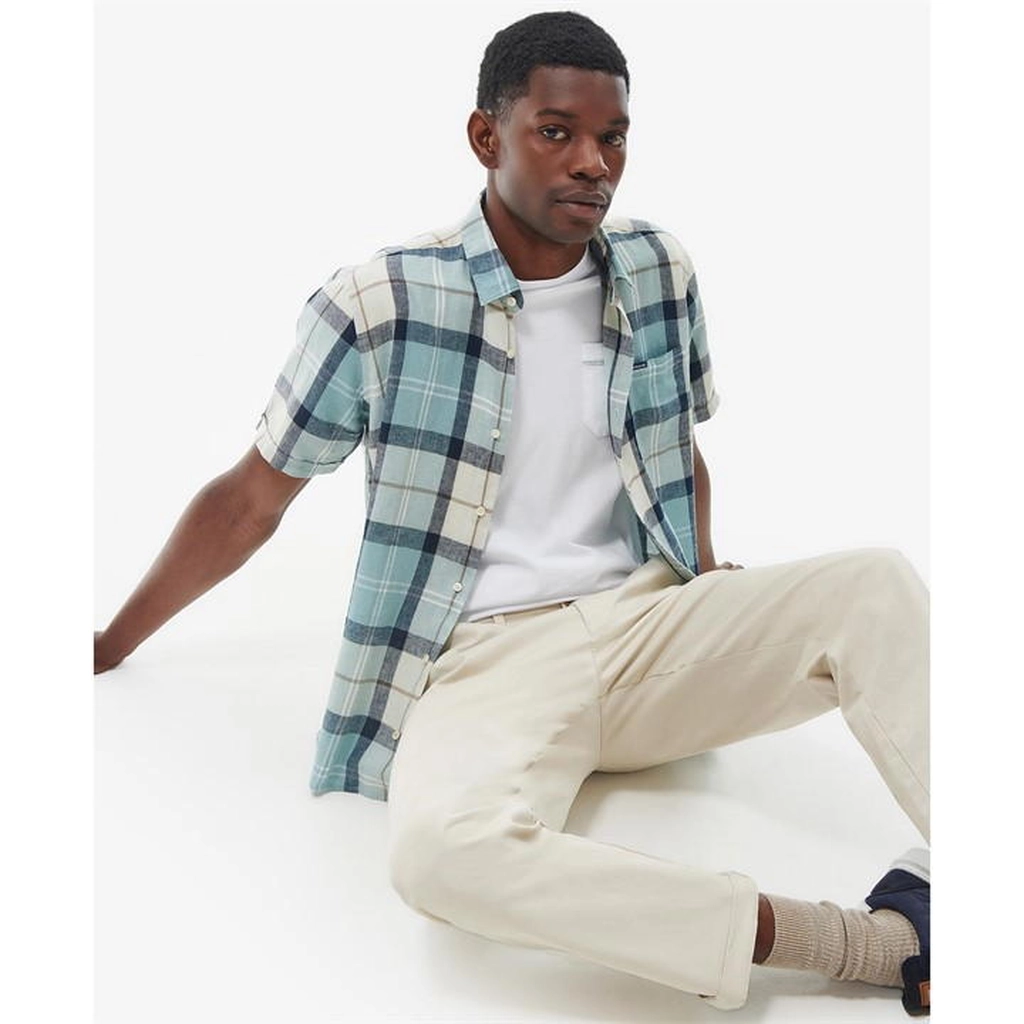 Barbour Croft S/S Summer Shirt - Blue