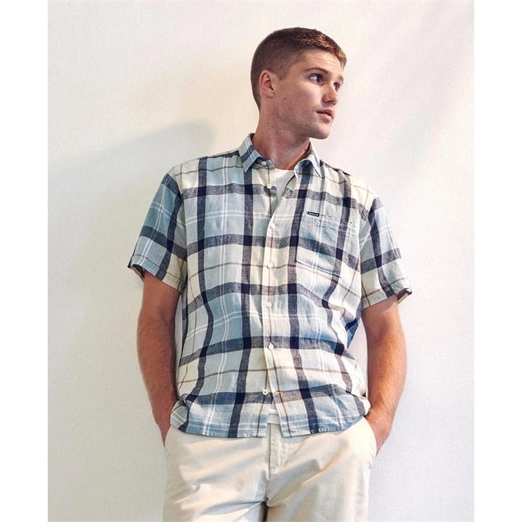 Barbour Croft S/S Summer Shirt - Blue