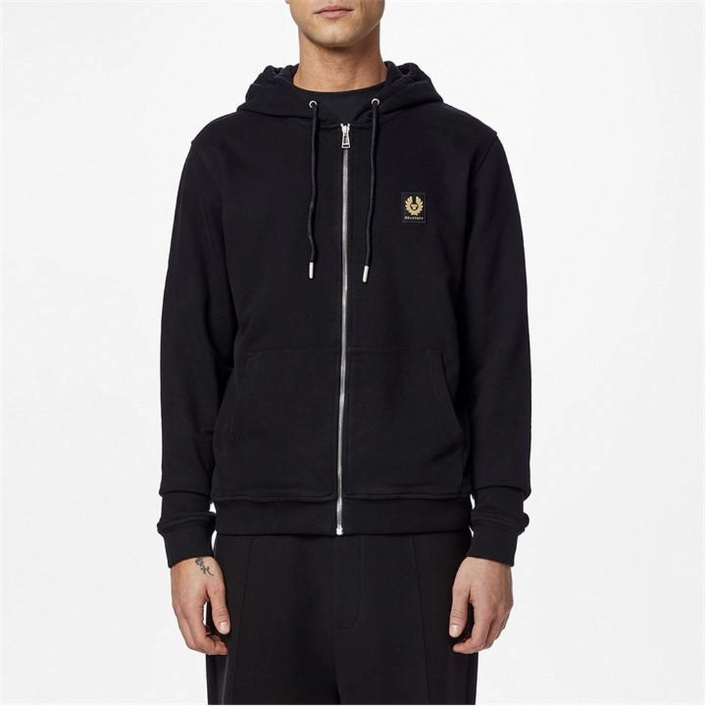 Belstaff Full Zip Hoodie - Black