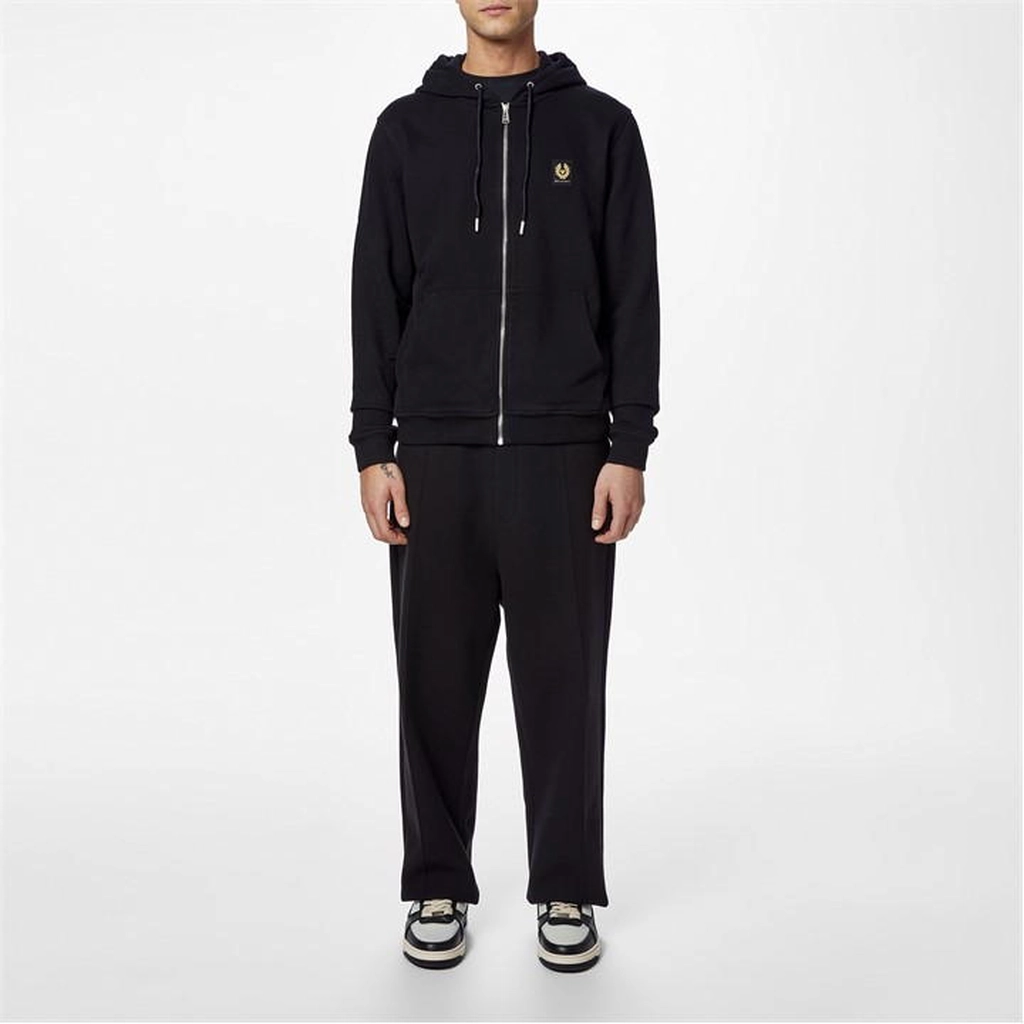 Belstaff Full Zip Hoodie - Black