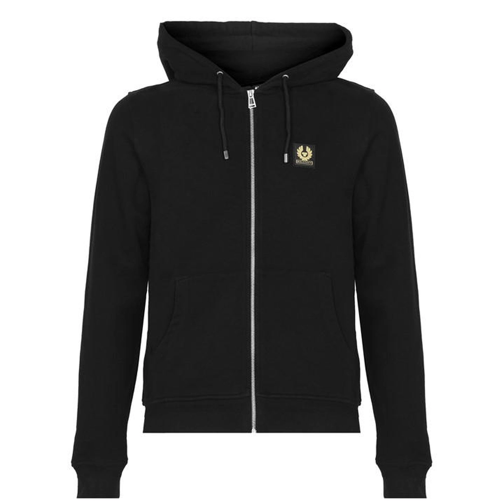 Belstaff Full Zip Hoodie - Black