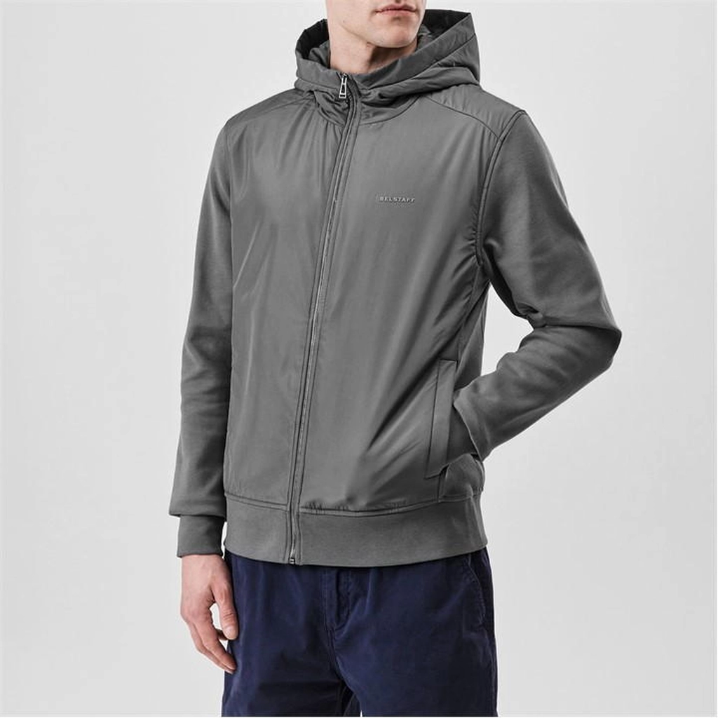 Belstaff Alloy Zip Hoodie - Grey