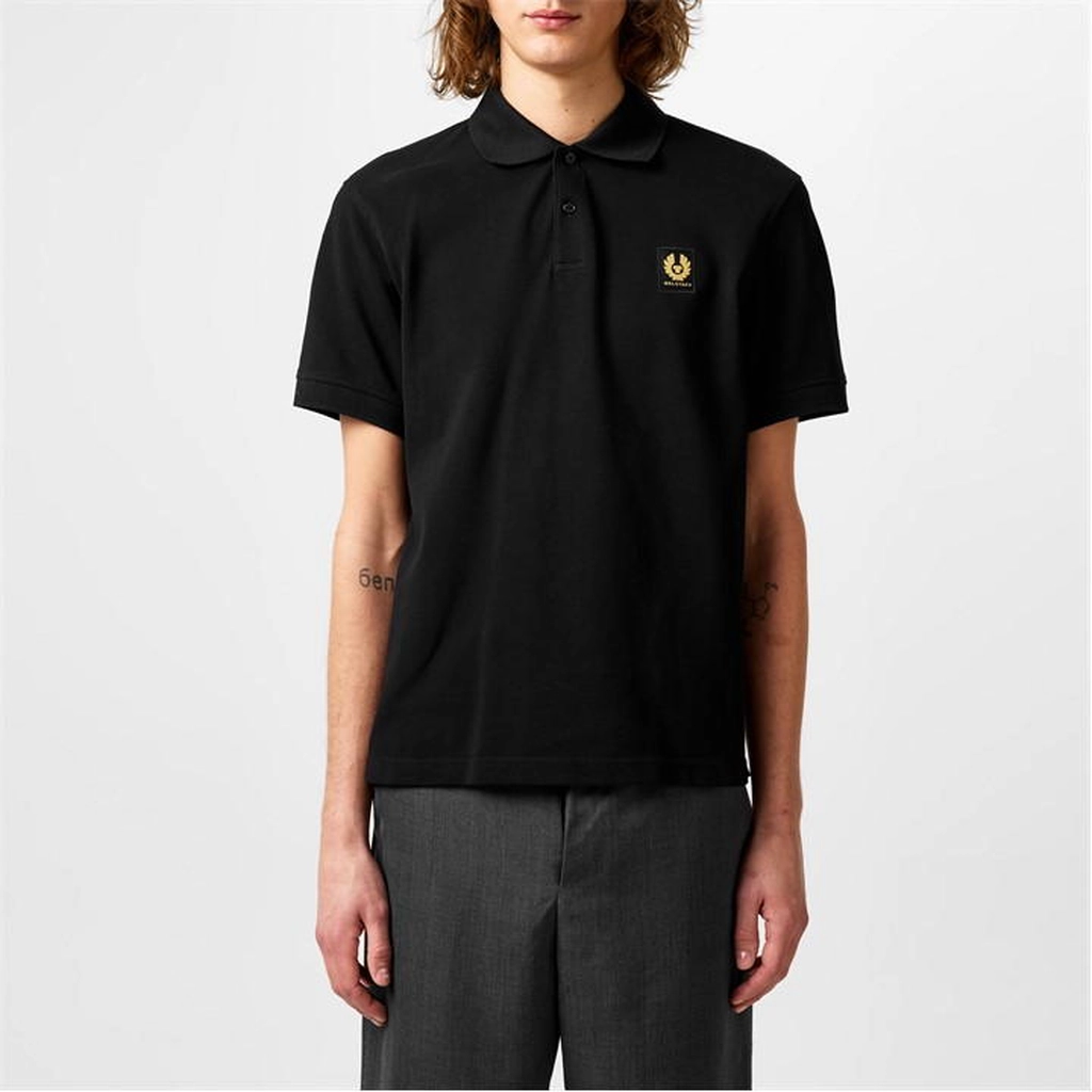 Belstaff Cotton Pique Polo - Black