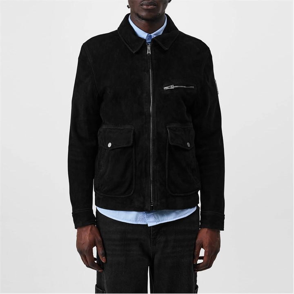 Belstaff Patterson Suede Jacket - Black