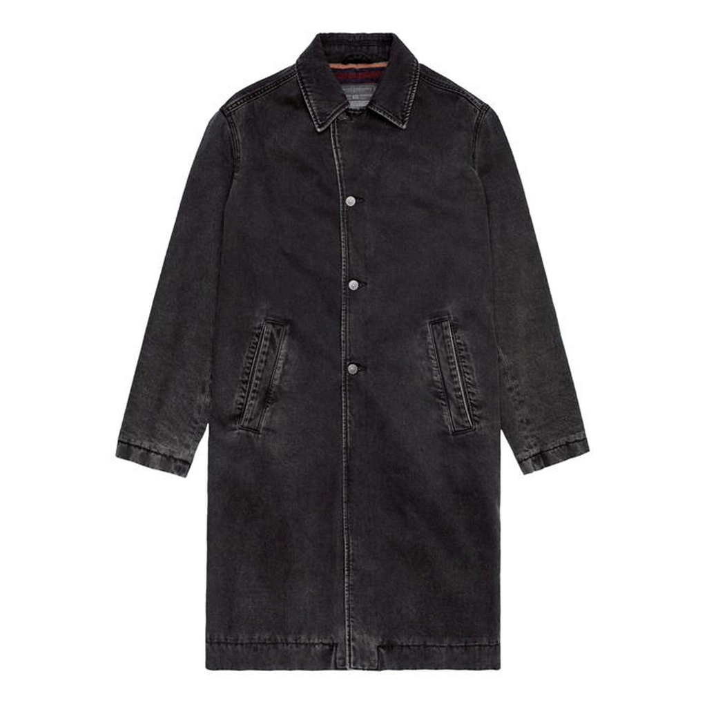 Diesel Roku Long Denim Mac - Black