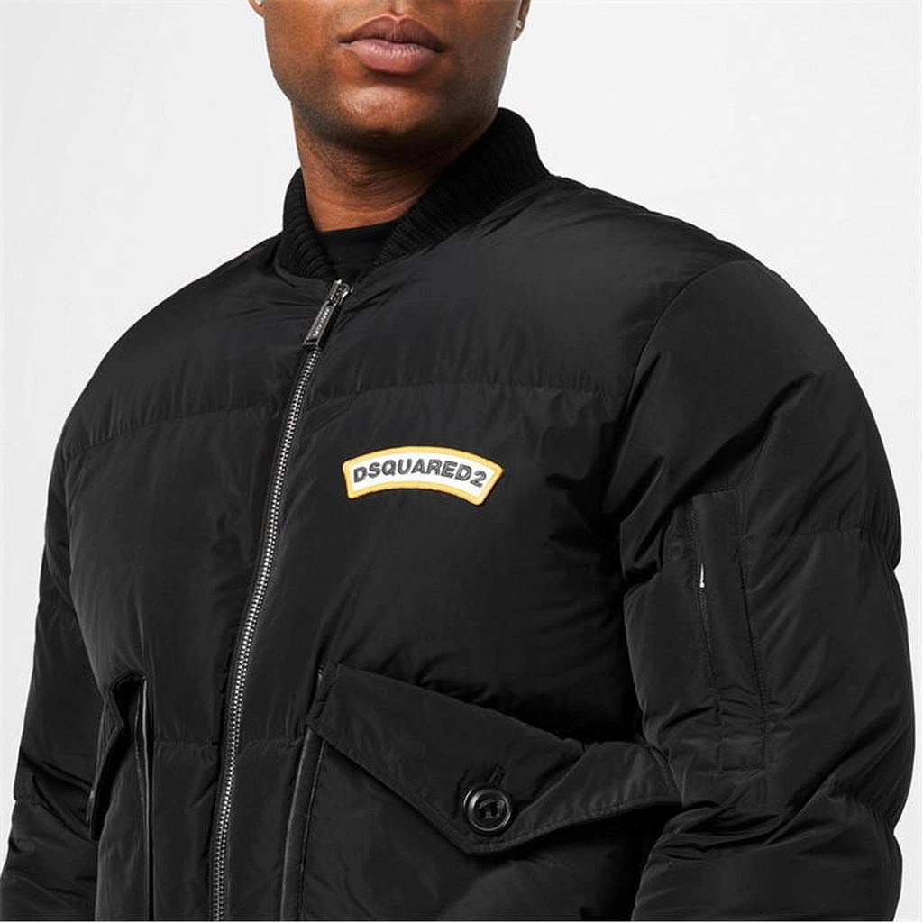Dsquared2 Padded Bomber Jacket - Black
